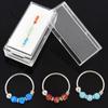 9K Yellow Gold 3 Pieces Opal Stones Hoop Nose Ring In Box - Quality Piercings