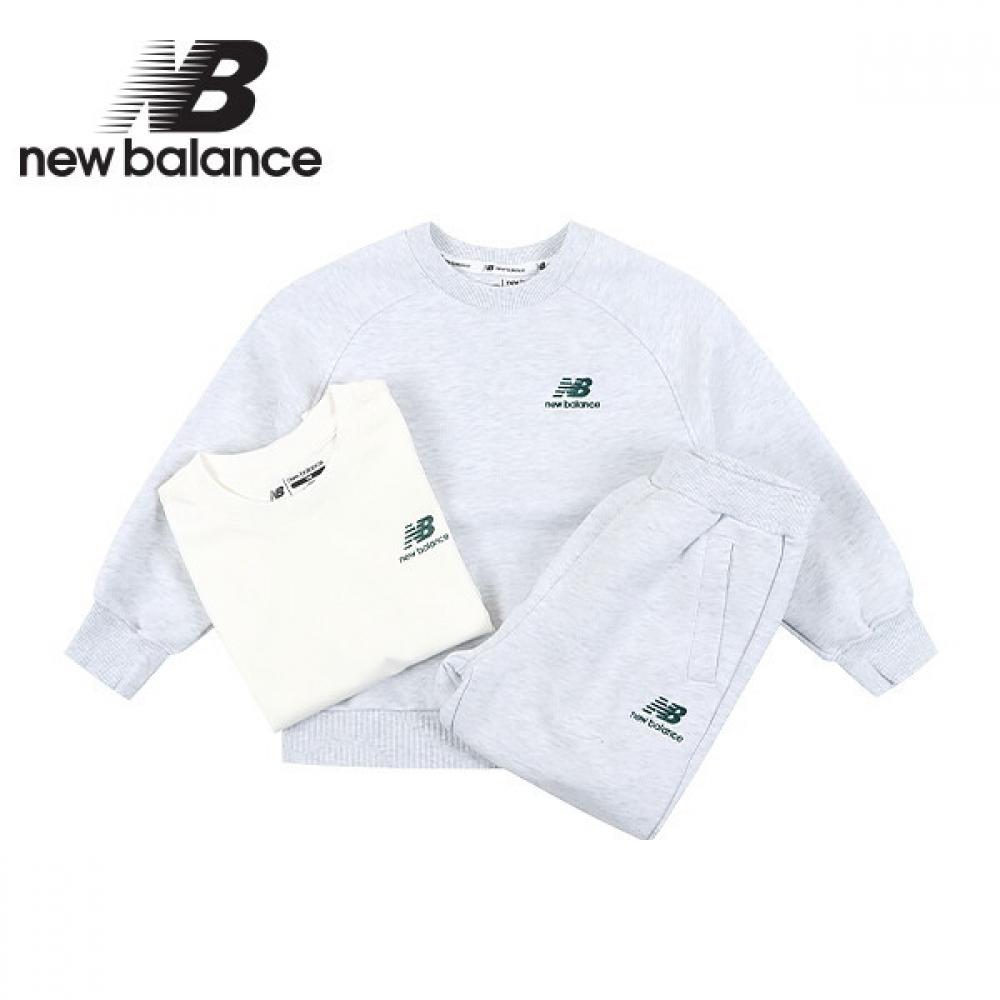 New Balance Kids 3pcs Sweat Setup Melange Gray