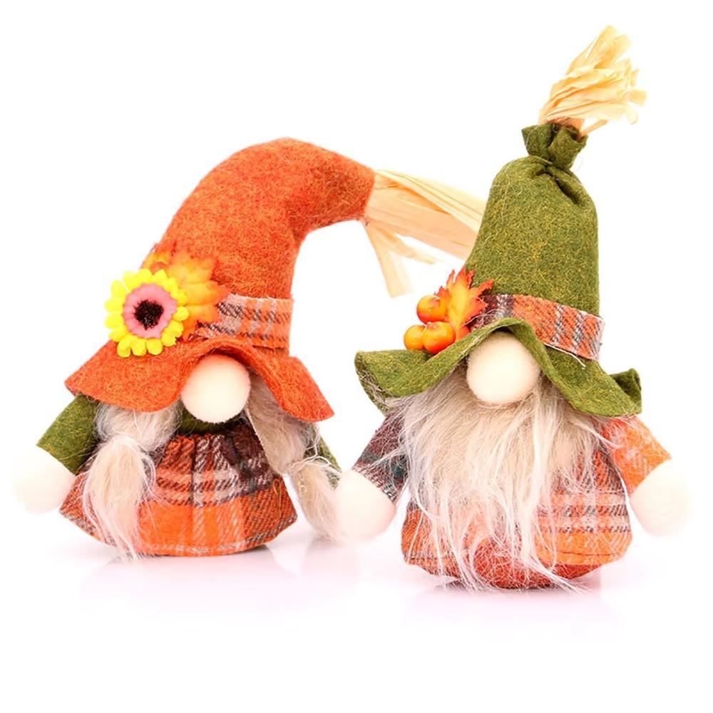 Christmas Autumn Gnome Doll Ornaments Swedish Elf Dwarf Plush Toys New Fall Gnome Figurines  Home