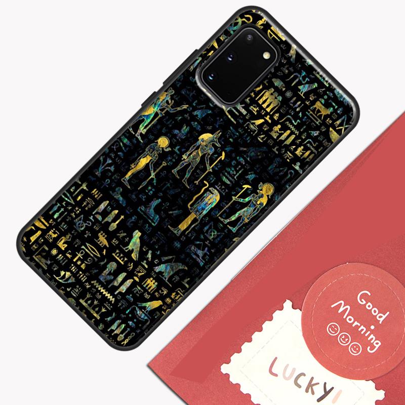 Egypt Pharaoh Mural Case For Samsung Galaxy S22 S21 S23 Ultra Note 20 S8 S9 S10 Note 10 Plus S20 FE Back Cover