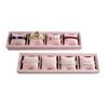 High Quality Pink Swan Head 4 Grid Pillow Tray Watch Bracelet Display Tray Jewelry Display Box Bracelet Chain Storage Display