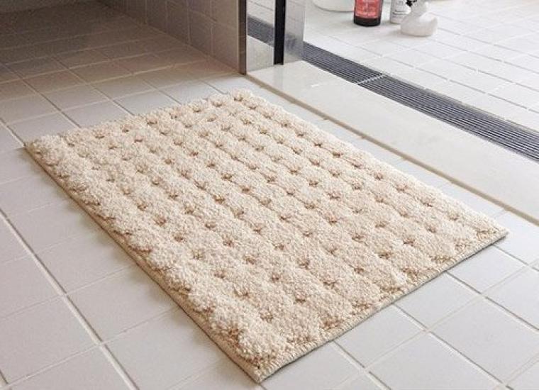 Коврик для ванной быстросохнущий симпатичный простой коврик x 90 (60 см, слоновая кость)