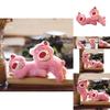 Charming Pink Bear Plush Keychain Soft Short Plush Stuffed Animal