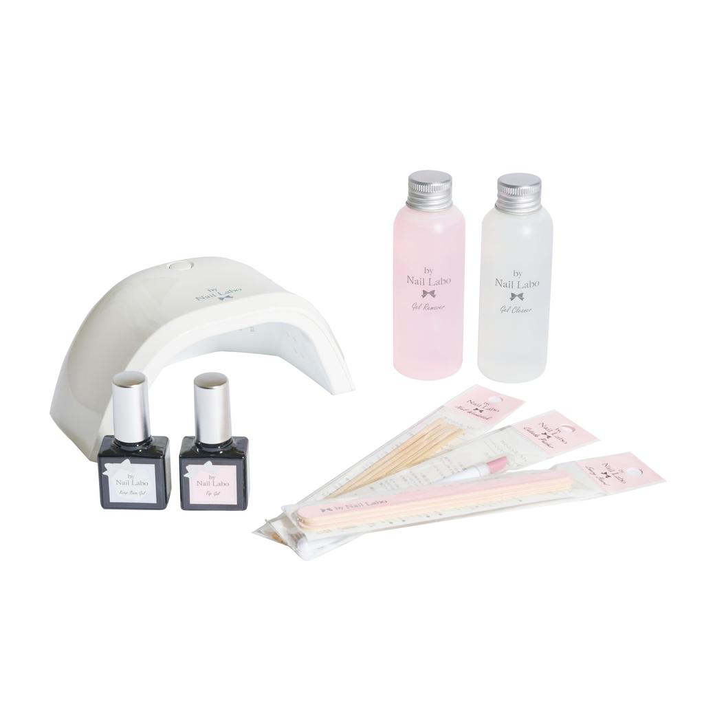 By Nail Labo Gel Nail Kit Premium Kit with LED Light Color Nail Polish Japanese Professional Starter Gel Easy and Beautiful Even for Beginners