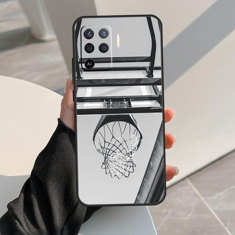 Basketball Case For Oppo A16 A76 A96 A17 A18 A60 A80 A40 A38 A58 A78 A98 A94 A74 A54 A15 A57 A77 A5 Pro