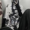Винтажная готическая футболка в стиле Харадзюку с граффити, женская уличная одежда с короткими рукавами, летние футболки большого размера в корейском стиле с рисунком