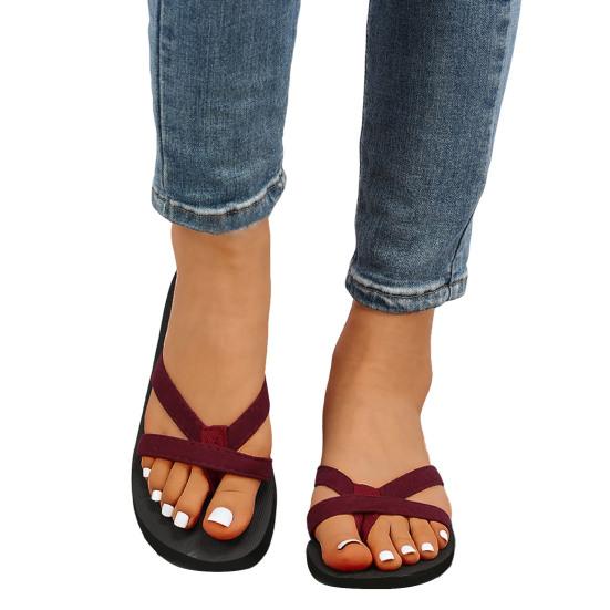 1 пара легких пляжных сандалий, противоскользящие модные износостойкие тапочки с открытым носком