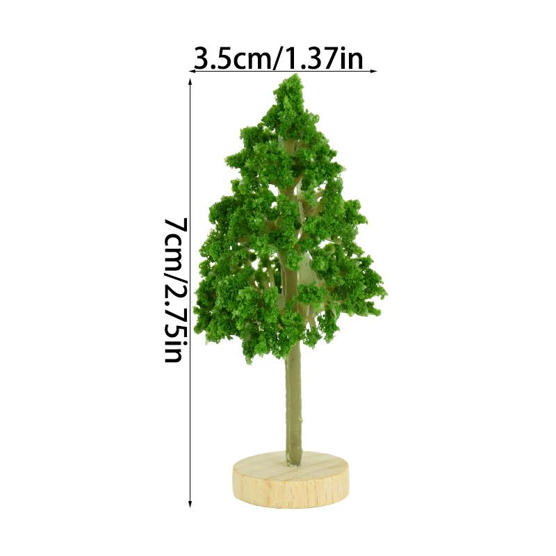 1PCS Mini Tree Model Fairy Garden Dollhouse Decorations Miniatures Micro Landscape Resin Crafts Figurine Home Garden Accessories