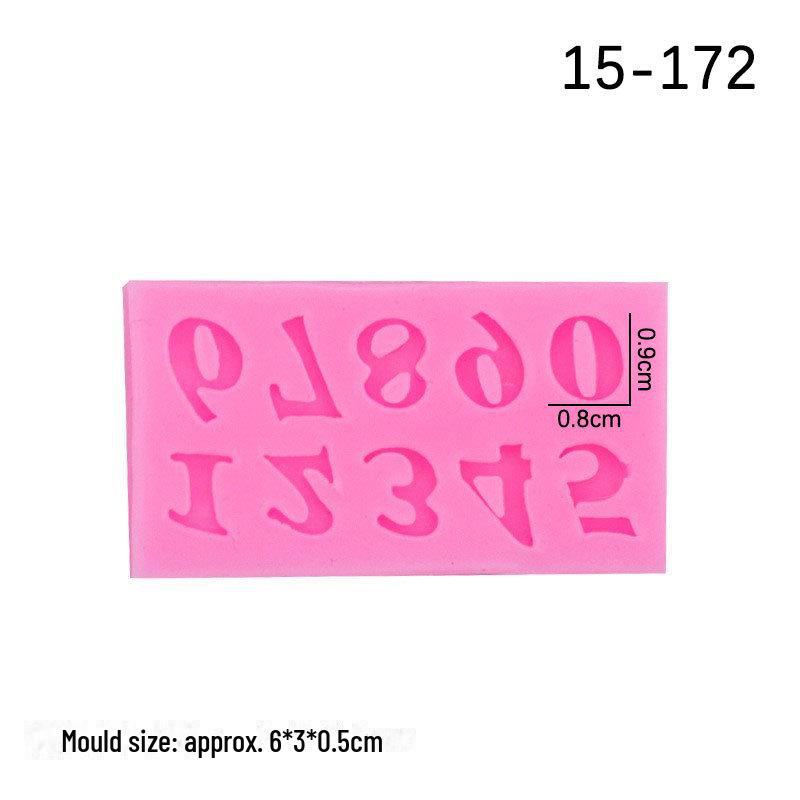 Набор из 3 силиконовых форм для выпечки помадки, шоколада и глины