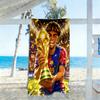 Lamine Yamal Spain's Soccer Star Action Beach Towel Quick-Dry Soft Microfiber Comfortable Lightweight
