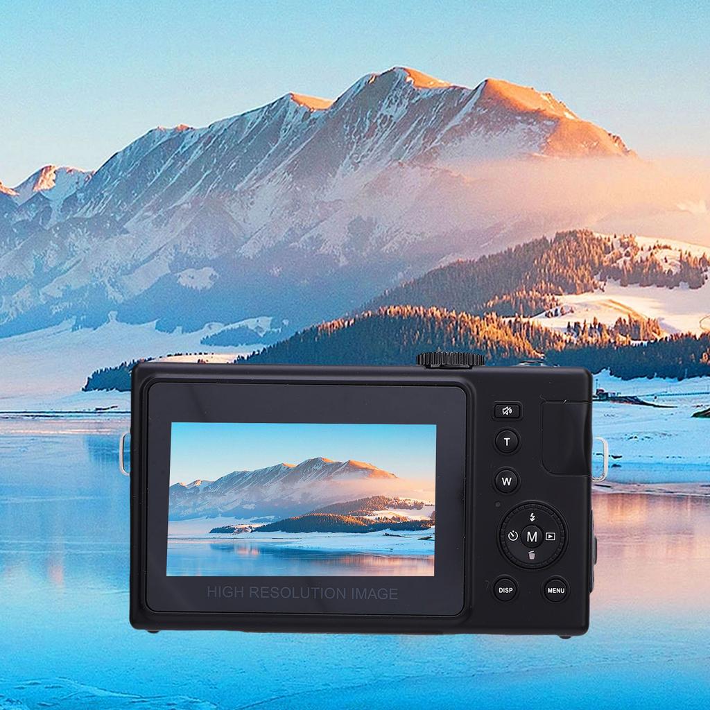 4K Digital Camera for Photography Auto 6 P HD Camera with 10 Filters Front Flash 3 Inch Screen