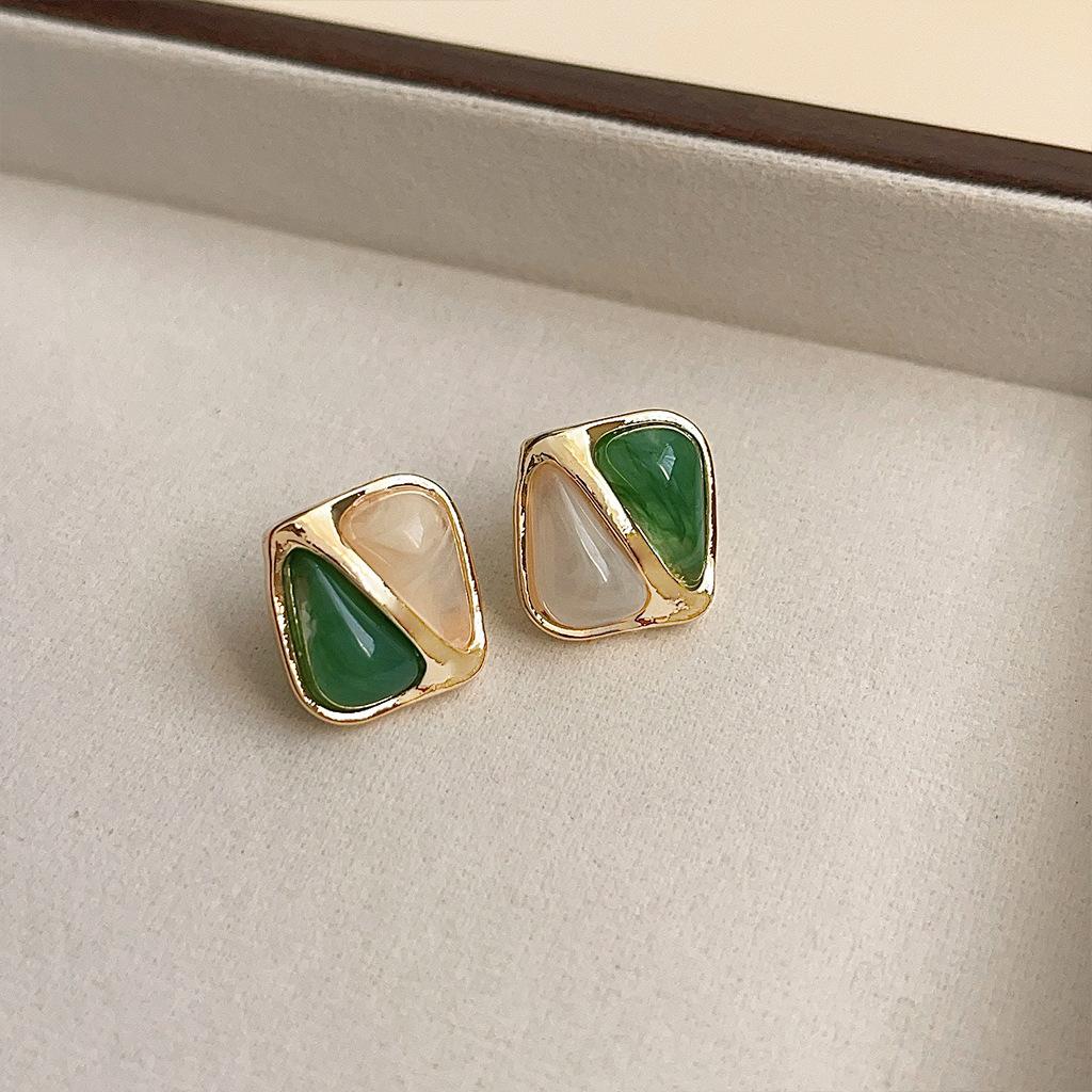 Винтажные серьги-кофе Maillard Женские серьги с литературным темпераментом Акриловые серьги-мазки Нишевые Высококлассные Осенне-зимние серьги