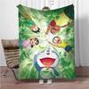 Doraemon Japanese Anime Blanket Girls Boys Plush Sofa Throw Blanket Novelty Warm Blanket All Season Children Student Kids Gift