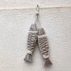 Mediterranean Fish Ornament Hanging Wall Hanging Decor Vintage Wooden Pendant  Home