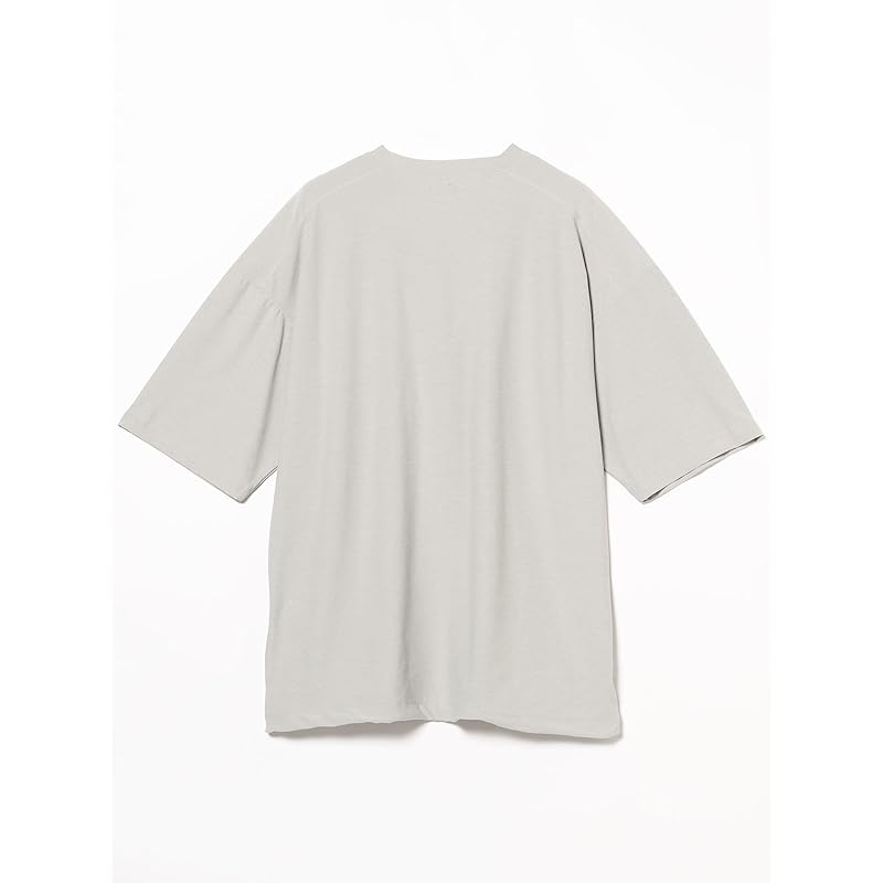 [Beams] Футболка мужская с круглым вырезом и плоским швом из нержавеющей стали STEAL_GREY S 11041305147