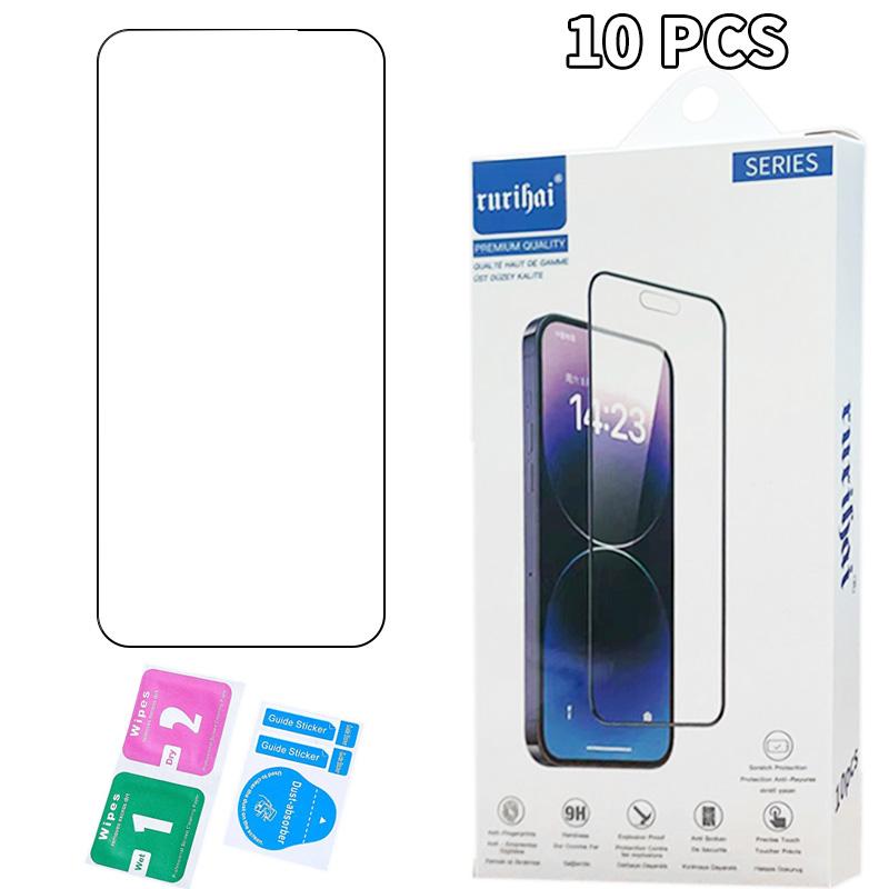 RURIHAI 10Pcs For vivo Y200 GT 5G Screen Protector Shatterproof High Aluminum-Silicon Glass Film Bubble Free