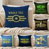 Игровой V-Vault--T-Tec-c Наволочка для подушки Короткий плюш Шелковистая Наволочка для диванной подушки Скрытая молния Мягкий пылезащитный чехол для домашнего декора