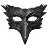 Halloween Crow Mask Eagle Bird Half Face Masquerade Mask Animal Raven Cosplay Costume Props Adult Women Men
