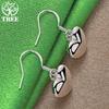 Romantic Valentine's Day Jewelry 925 Sterling Silver Heart Drop Earrings Women's Party Wedding Accessories High-Quality Gifts