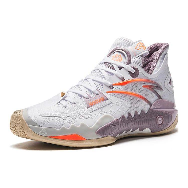 Kyrie Irving x Anta Shock Wave 5 Saltation Мужские кроссовки Белый Серый Оранжевый 112331106-1