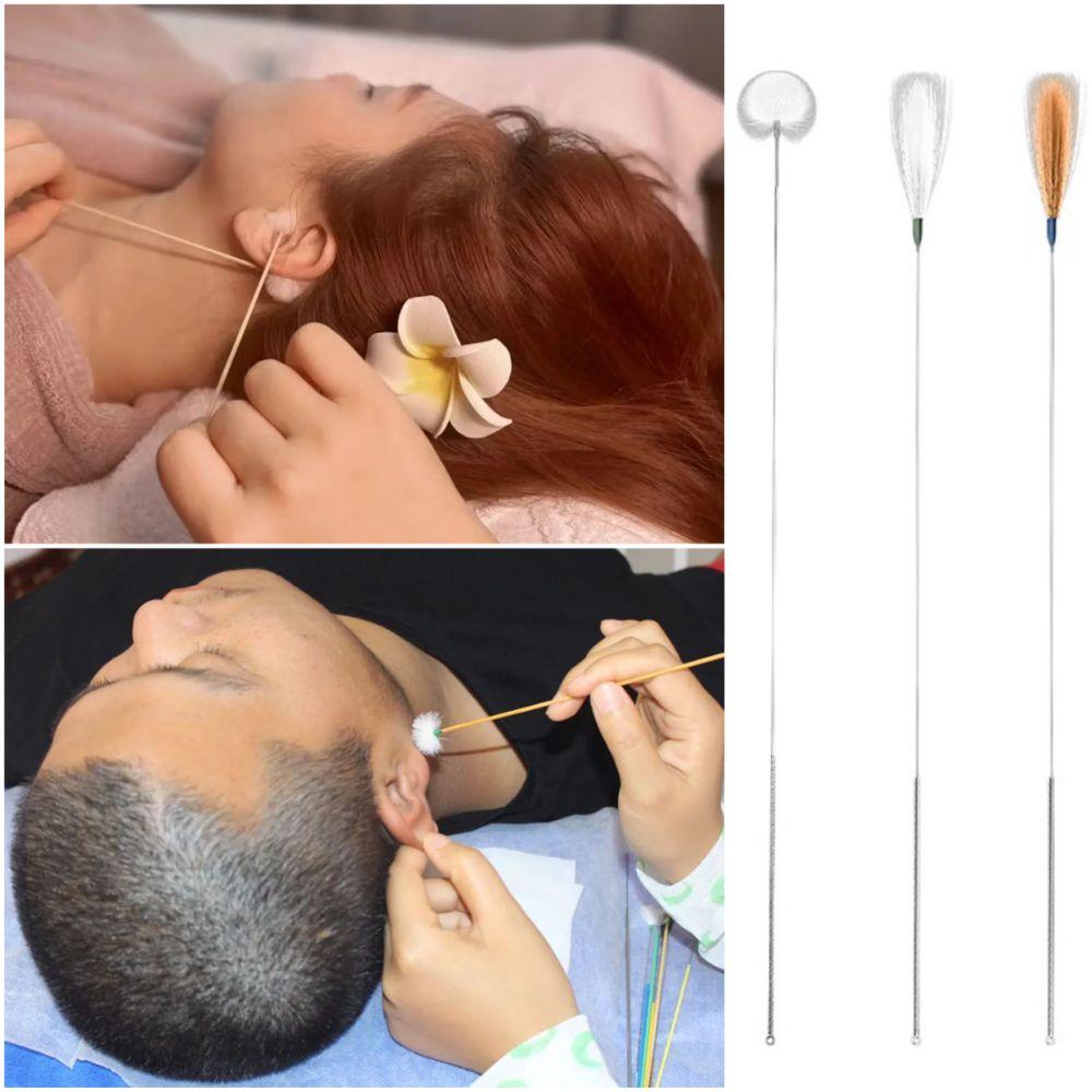 6/8/10PCS Stainless Steel Wax Remover Curette Spoon Cleaner Wax Cleaner Tool  Hygiene Maintenance