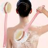 1PCS Soft-bristled Long-handled Back Scrubber with Bath Ball, Scrubbing Brush for Bathing, Adult Bath Brush, Back Brush, and Shower Brush