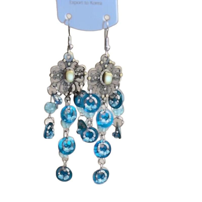 Exotic Goddess Long Tassel Bohemian Earrings – Retro Ethnic Style Dangle Women's Accessories