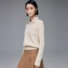PARO 2025 Autumn/Winter 100% Cashmere Cable Knit Polo Sweater