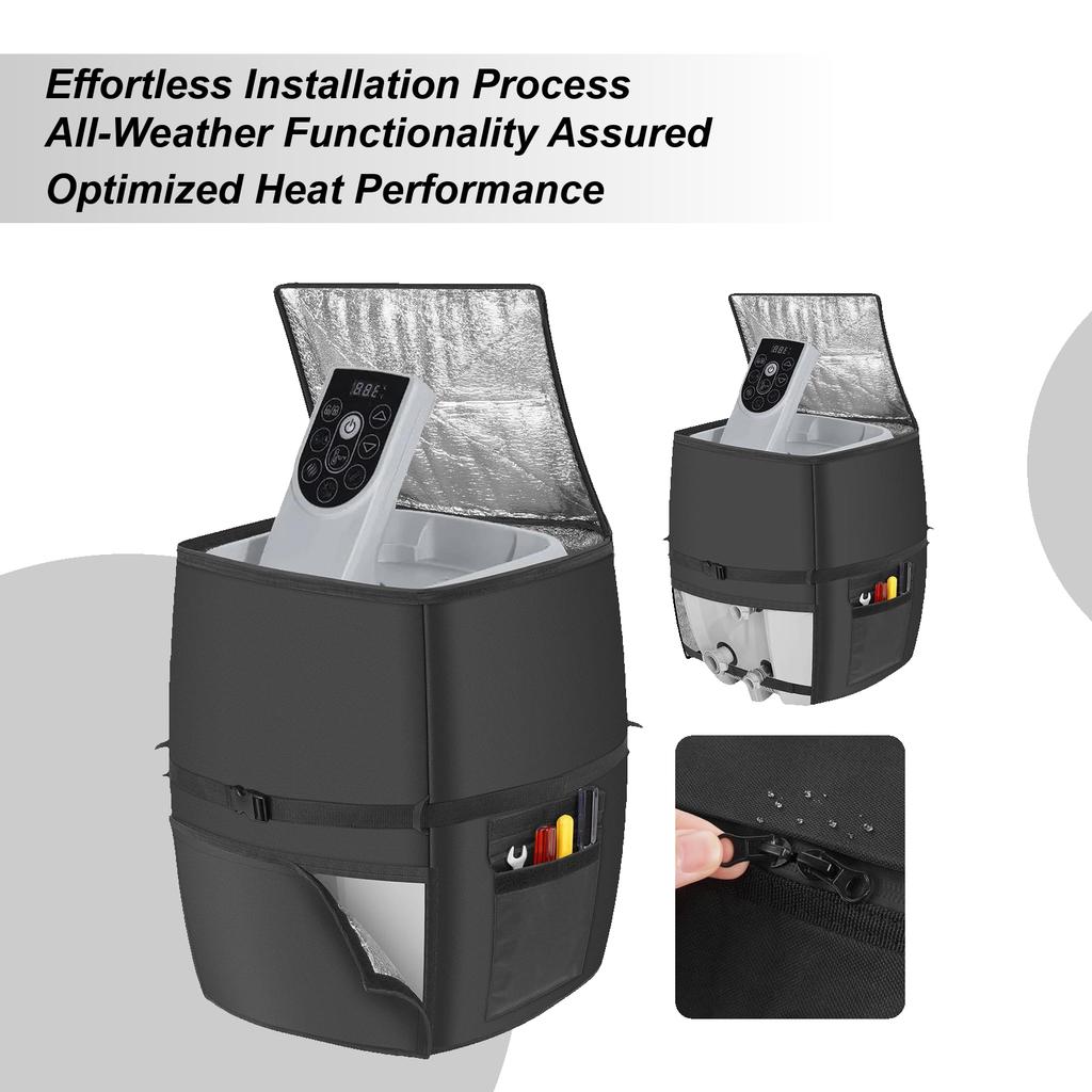 Универсальный надувной чехол для насоса-нагревателя воды для спа-бассейна для гидромассажной ванны, насоса-нагревателя для спа, водонепроницаемый чехол для насоса гидромассажной ванны, запчасти для уличного бассейна