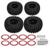 4pcs RC Front Rear Rubber Tires and 6 Spoke Wheel Rims Set for ARRMA SENTON 110 RC Car Accessories