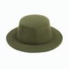 Шляпа Женская шерстяная цилиндр Осень и зима однотонная универсальная ретро мужской стиль Зимняя фетровая шляпа с плоским верхом