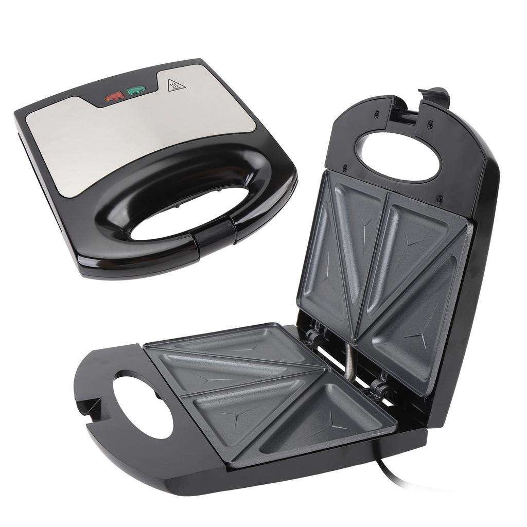 Электрический пресс для сэндвичей с безопасной ручкой, антипригарный, алюминиевый, для вафель Sna