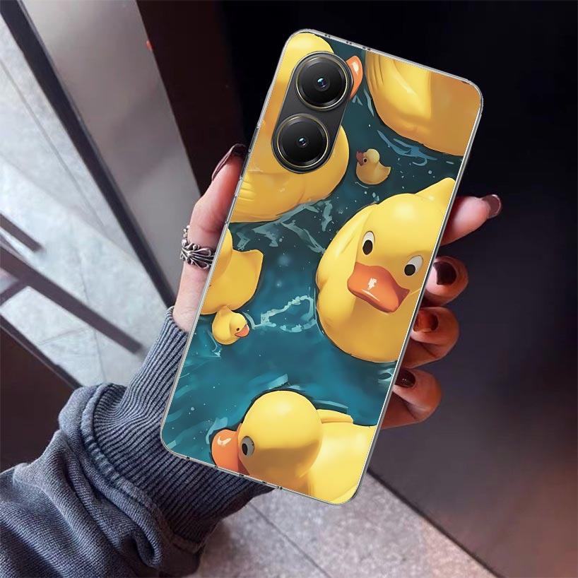 Rubber Ducks Swimming Pool Phone Case For Xiaomi Poco X7 X6 X5 Pro F7 Ultra Redmi 15C 15 13 13C 12 12C 10 10A 10C 9 9A 9C 9T She
