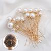 Hairstyle Design Tools Wedding Headwear Pearl Hair Pins U Shape Hair Clip Pearl Hair Stick