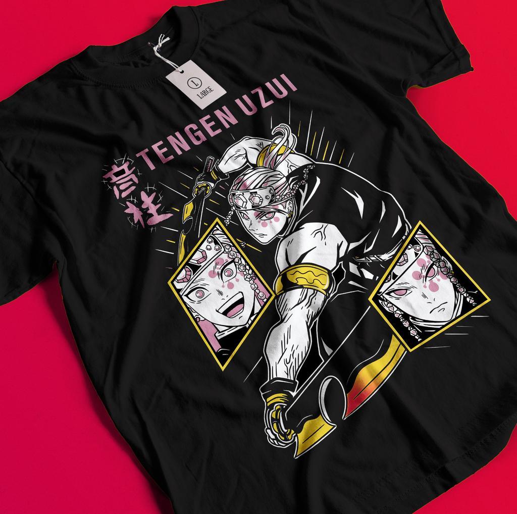 Demon Slayer Shirt Tengen Uzui Wives Tshirt Tanjiro T-Shirt Muzan Doma Kokushibo Unisex T-Shirt