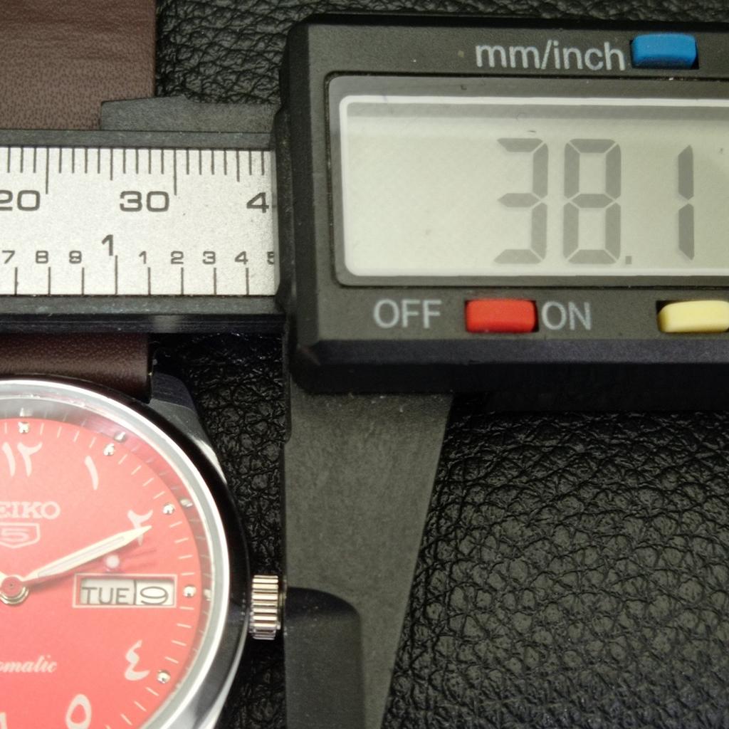 JAPAN VINTAGE REFURBISHED SEIKO 5 AUTOMATIC 6309A MENS RED DIAL WATCH a441261-4 Sk-a441261