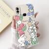 Чехол для телефона Samsung Galaxy A10 A10S M01S Модный цветочный задний чехол Жидкий силиконовый протектор на Samsung A 10 Ударопрочный Funda