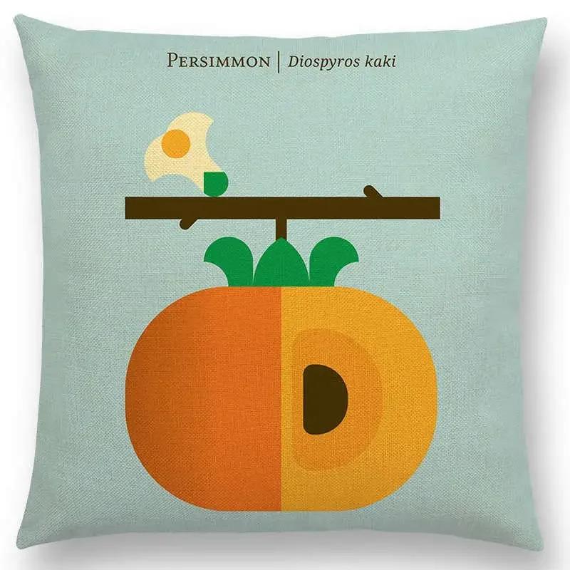 Прекрасные фрукты овощи наволочка лимон ананас авокадо ежевика лук свекла огурец наволочка на диванную подушку