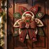 Handcraft Sewing Materials Christmas Quilt Bow DIY Kit, 3D Handmade Decorative Ornament, Pre-cut Fabric Decorations And Step-by-Step Guide Crafting