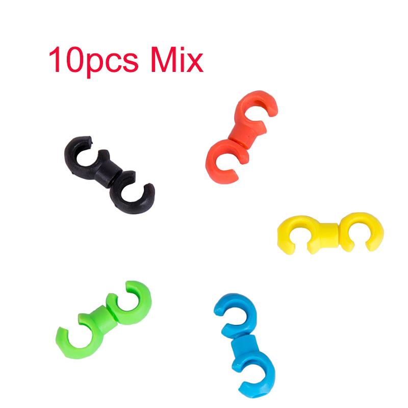20pcs Bicycle MTB Brake Gear Cable S Style Clips Buckle Hose Guide Bike Cross Line Clip Ring Clasp Cycling Accessories