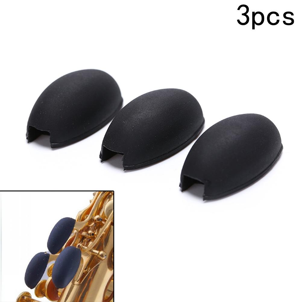 3-Piece Set of Silicone Keys for Saxophone Thumb Rest for Woodwind Instruments
