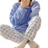 Осенне-зимние фланелевые женские пижамные комплекты в горошек с принтом Тедди, пижамы для сна, домашняя одежда для девочек, пижамы