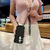 Чехол-сумка через плечо с ремешком на запястье Wave Crossbody для Samsung Galaxy S2 Ultra S24 Plus, ремешок, однотонный, мягкий, из жидкого силикона