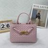 Hand Woven Metal Rope Buckle Mini Handbag For Women's Light Luxury Commuting Shoulder Bag Versatile Diagonal Cross Bag