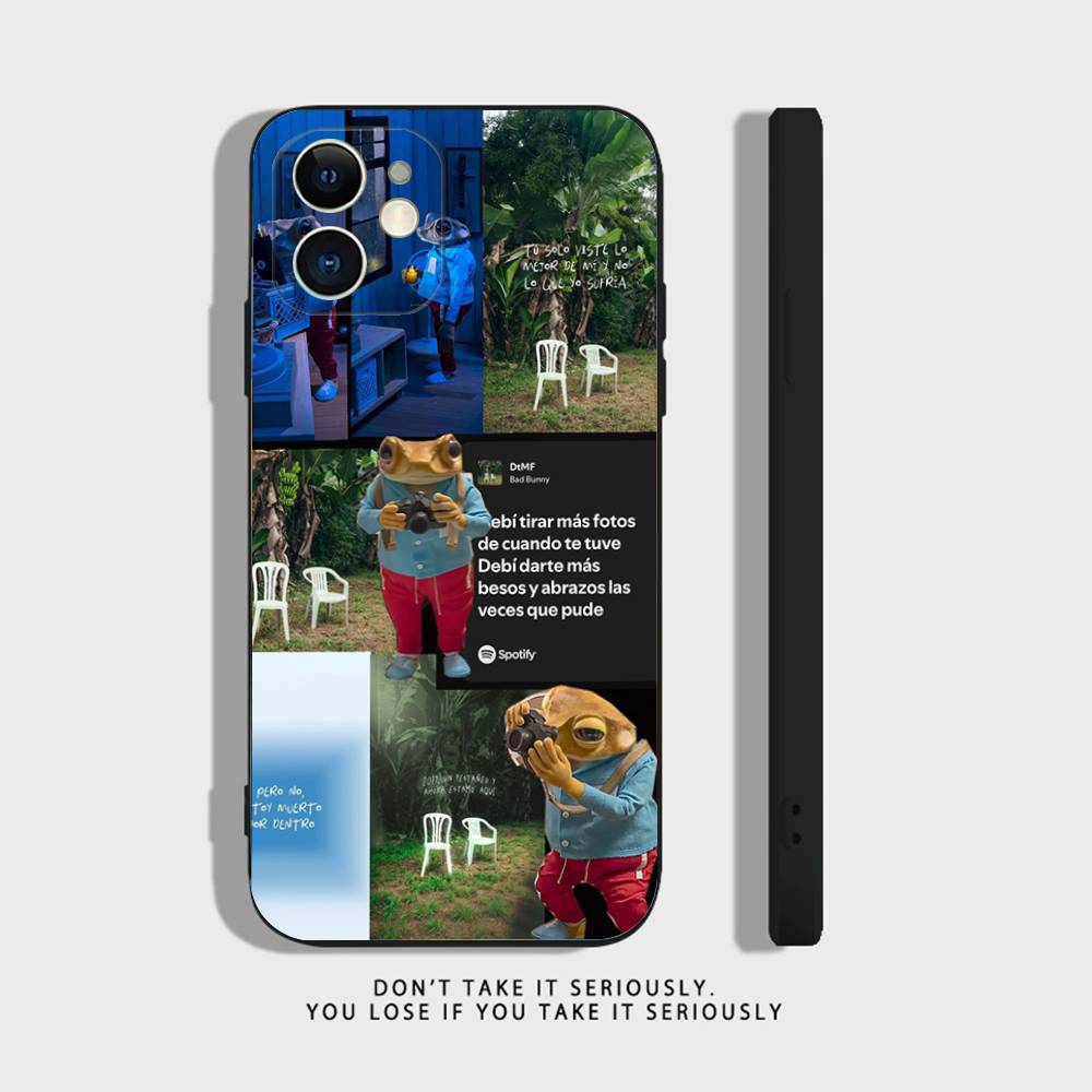 DTMF Debí Tirar Más Fotos Чехол для Телефона Bad Bunny Для iPhone 16 15 14 13 12 11 Pro Max Mini X XS 7 Plus 16E Ударопрочный Чехол Fundas
