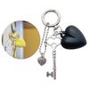 Colorful Heart Shaped Keychain Fashionable and Eye Catching Resin Bag Pendant Keyring Decoration Key Chain Accessory