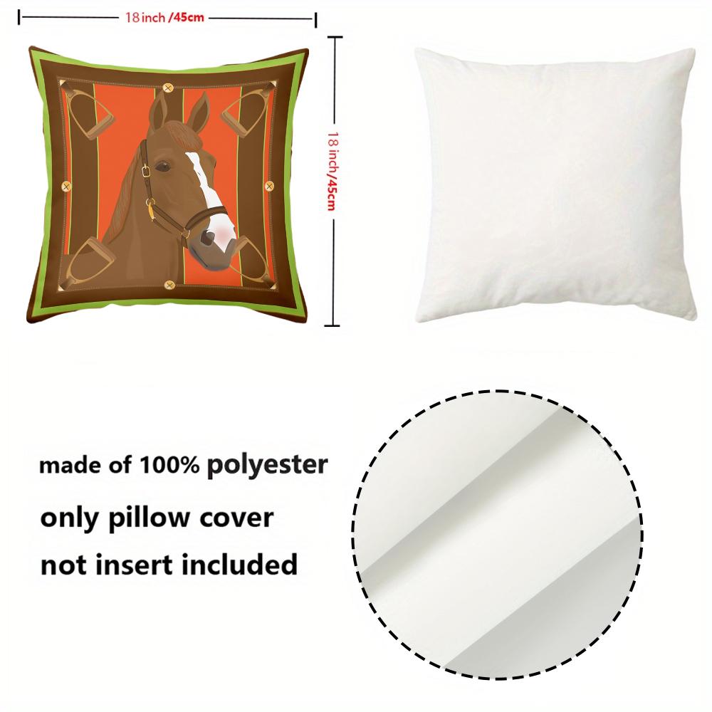 Horse Pattern Decorative Cushions For Home Decor Polyester pillowcase, sofa decorative cushion cov Headboard Pillow