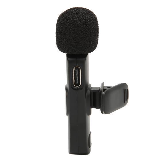 Беспроводной петличный микрофон 1 из 2 петличный микрофон поддерживает запись во время зарядки для прямой трансляции интервью