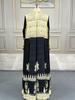 Women's Issey Miyake Pleated Print Cardigan Abaya - Long, Plus Size Arab Robe