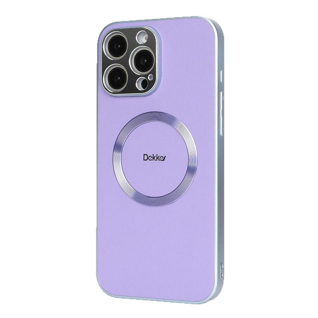 Однотонный кожаный магнитный чехол для мобильного телефона для iPhone16PROMAX противоударный 14/13/12 беспроводная зарядка кожаный чехол с узором